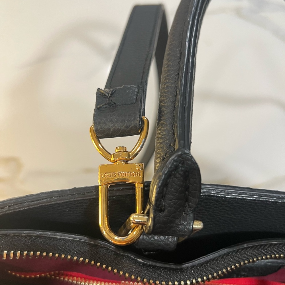 Purse Louis Vuitton Black and Cream - Picture 6 of 10